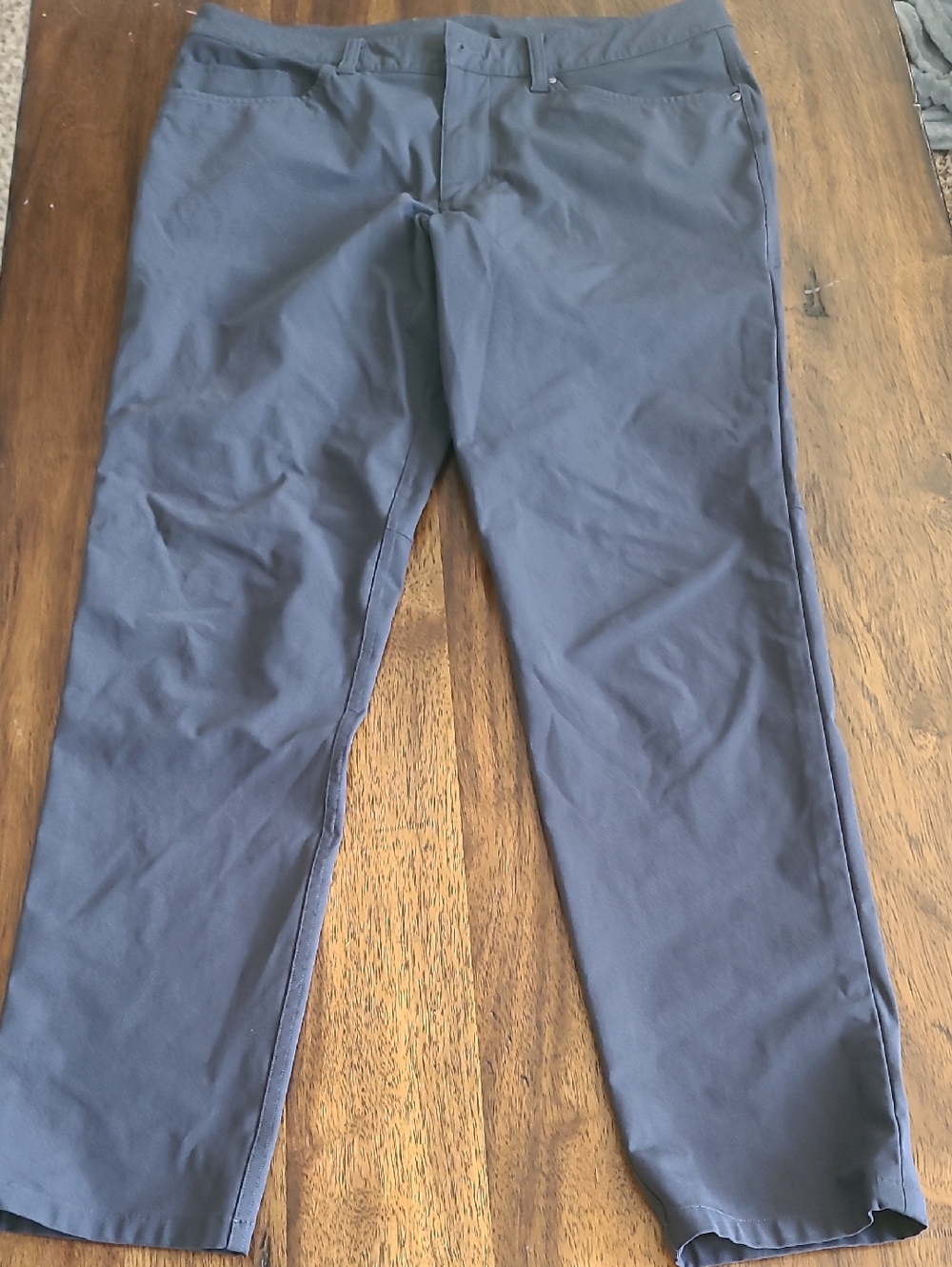 Lululemon ABC Classic-Fit 5 Pocket Pant Warpstreme Mens Size 32x29 Grey Pants - Picture 3 of 7